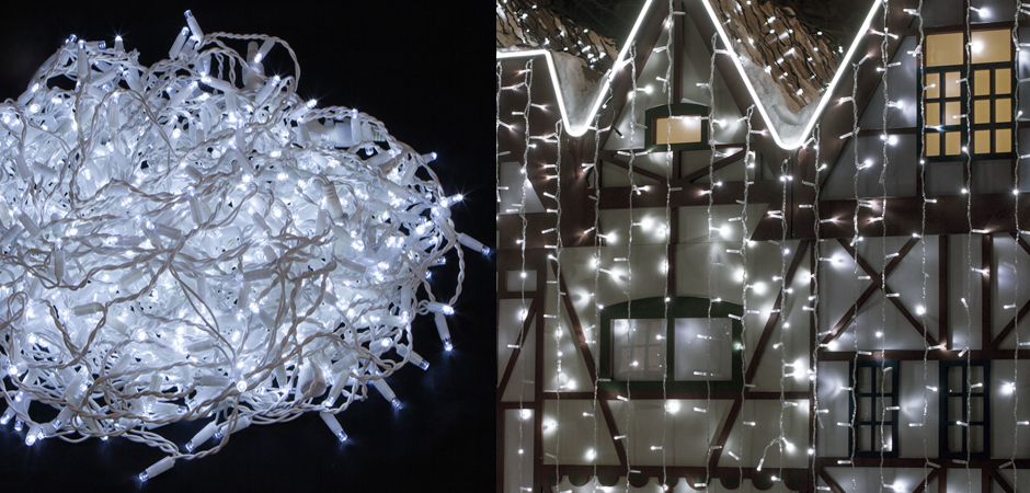 Гирлянда-Занавес с Белым светом - Loft-Concept в Ростове-на-Дону