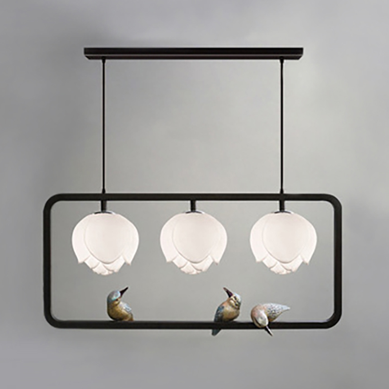 Bird with Tassel Fan Triple   ̆ ̆  -- | Loft Concept 