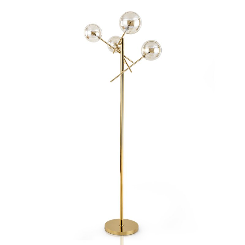 Торшер Gallotti & Radice Bolle floor lamp Золотой Дымчатый (Smoke) в Ростове-на-Дону | Loft Concept 