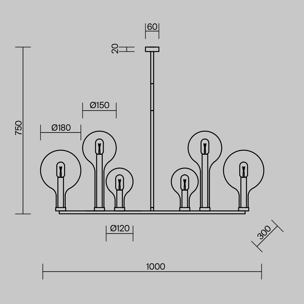 Люстра подвесная Status Е14 в Ростове-на-Дону