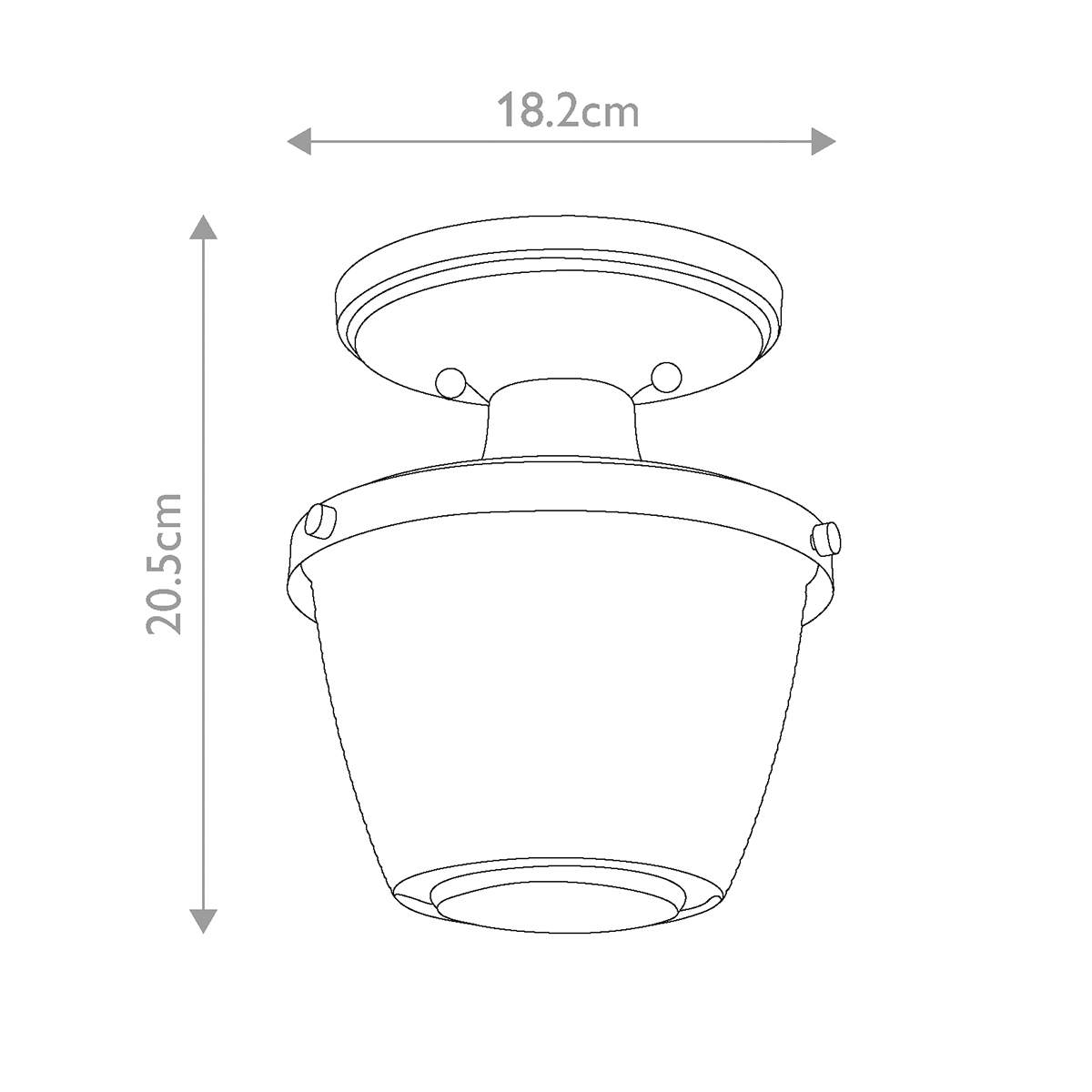 Потолочный светильник для ванных комнат с плафоном из прессованного фактурного стекла Quoizel в Ростове-на-Дону