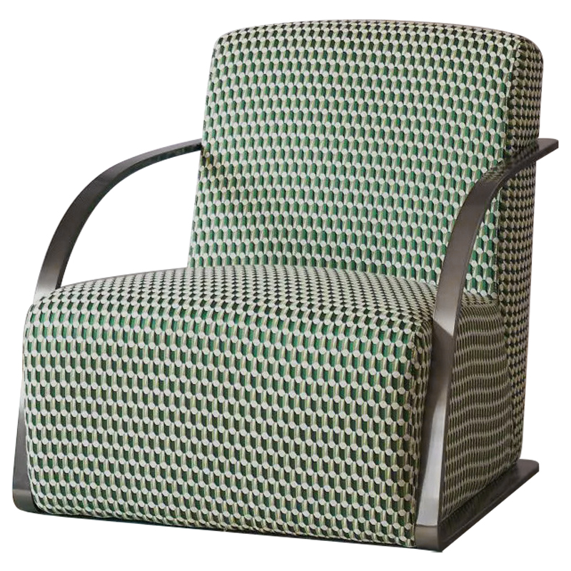  Esme Green Pattern Armchair     -- | Loft Concept 