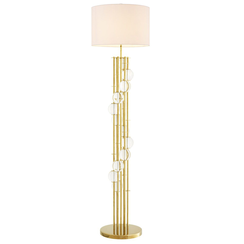 Eichholtz Floor Lamp Lorenzo Gold & white      -- | Loft Concept 