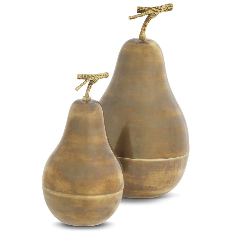  Eichholtz Box Pear Set of 2 brass    -- | Loft Concept 