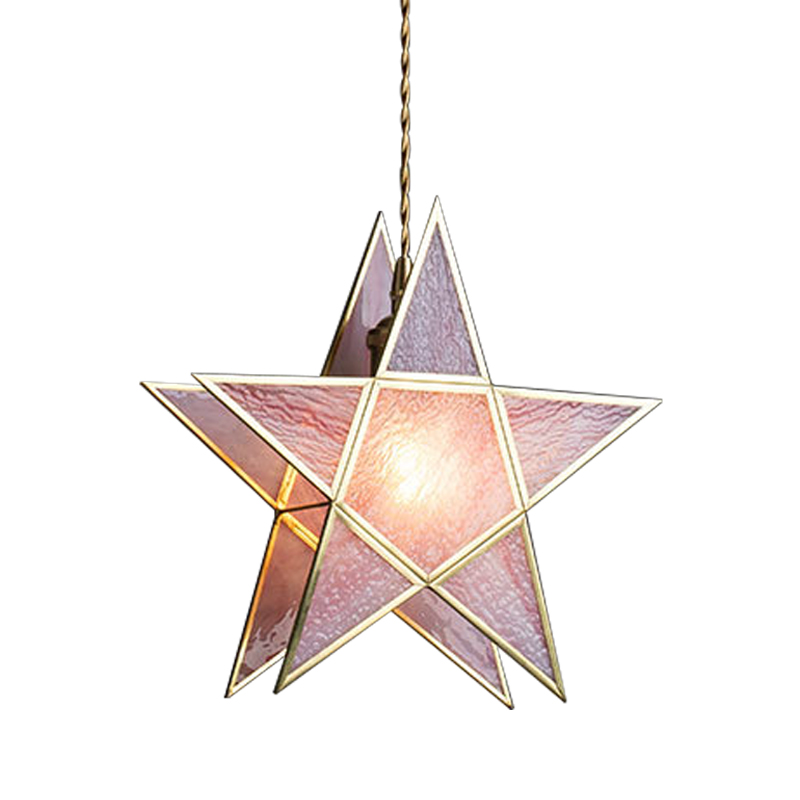   Star Pink Glass Hanging Light    -- | Loft Concept 