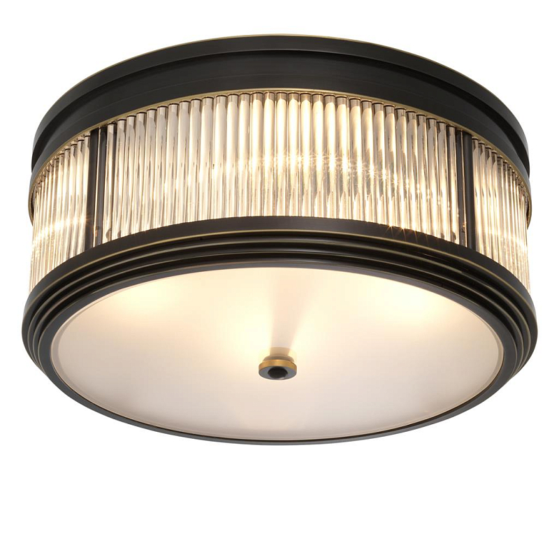 Потолочный светильник Темная бронза Dark bronze Disk Ceiling Lamp Темная бронза Прозрачное Стекло Потолочный светильник Темная бронза Dark bronze Disk Ceiling Lamp Темная бронза Прозрачное Стекло в Ростове-на-Дону | Loft Concept