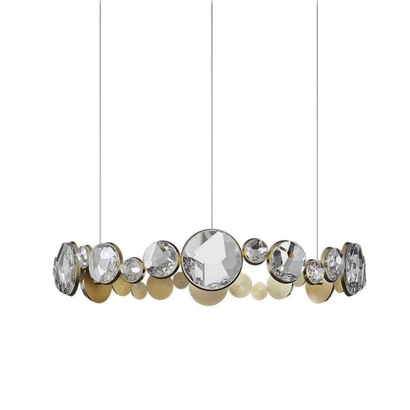  RING horizontal chandelier with crystals    -- | Loft Concept 