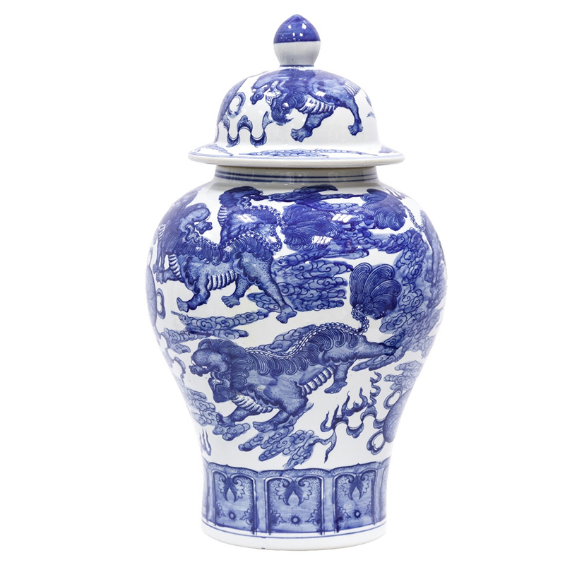  Blue White Chinese Dragon Vase    -- | Loft Concept 