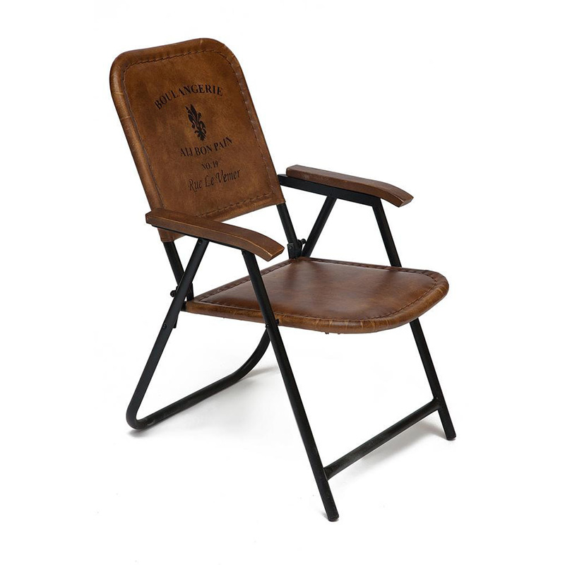    Industrial Folding buffalo leather chair    -- | Loft Concept 