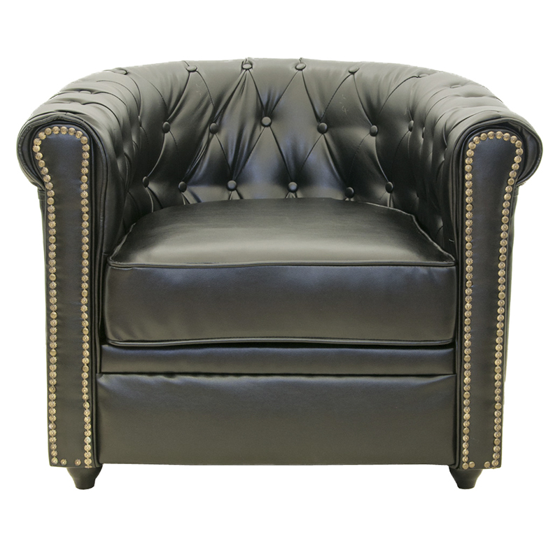       4-   Logan Leather Armchair black 2   -- | Loft Concept 