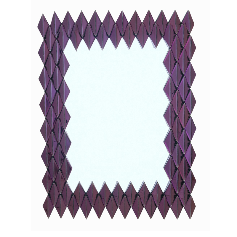  Purple Rhombuses Mirror   -- | Loft Concept 