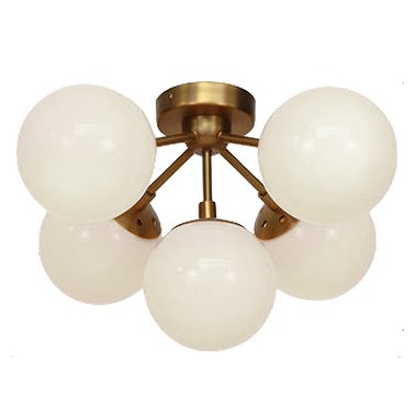   Modo 5 Brass color & white glass   -- | Loft Concept 