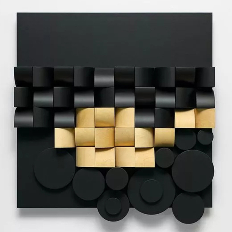 -     - Black and Gold Art Object    -- | Loft Concept 