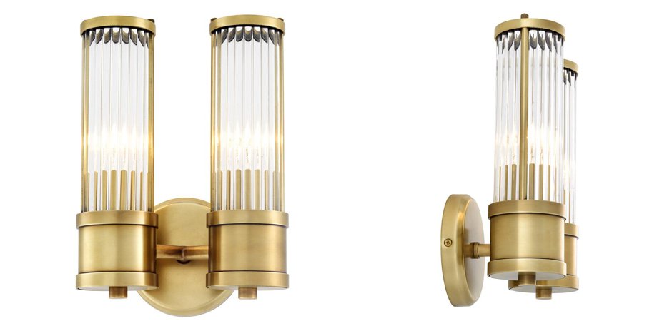 Бра Wall Lamp Claridges Dual Brass - Loft-Concept в Ростове-на-Дону