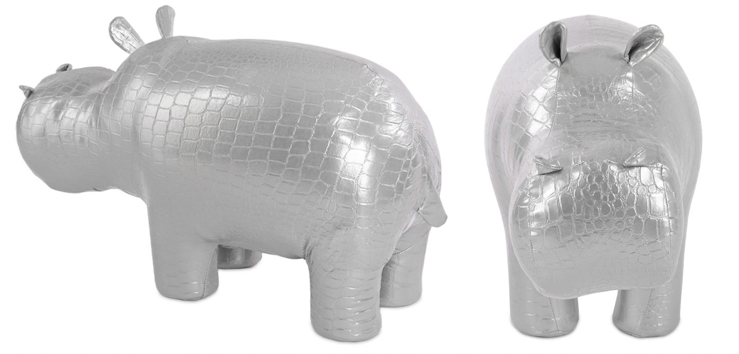 Пуф Бегемот Poof Hippo silver - фото