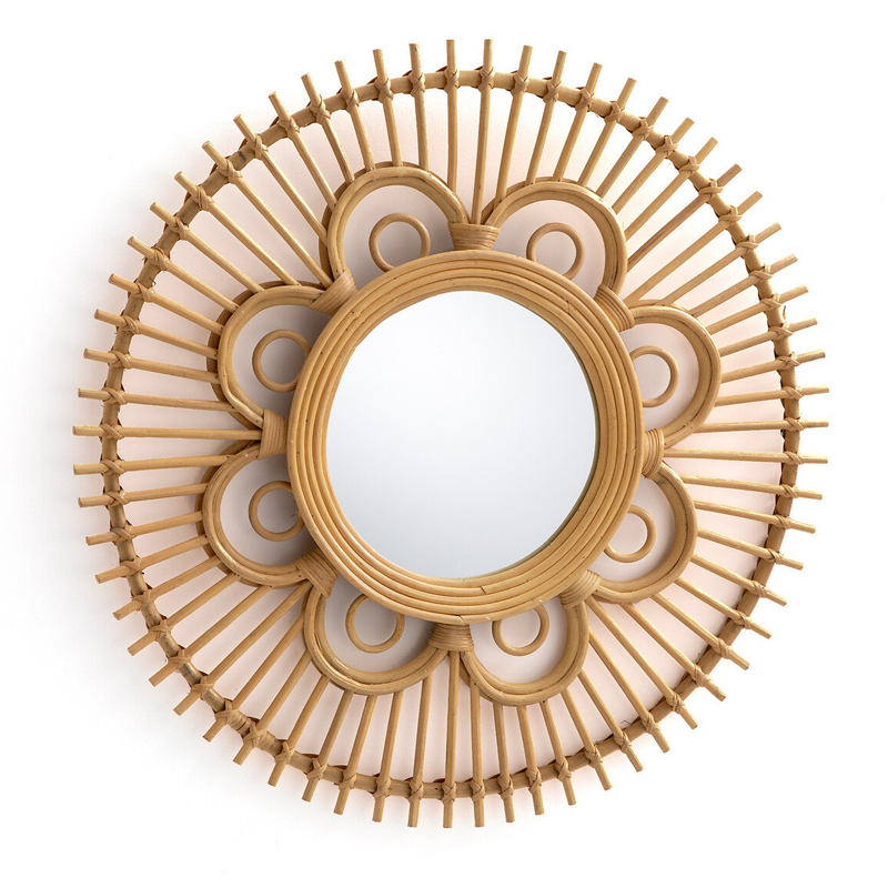  Mirror Rattan Round D65   -- | Loft Concept 