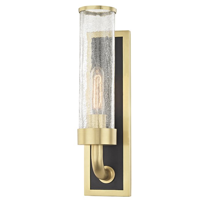  Hudson Valley 1721-AGB Soriano 1 Light Wall Sconce In Aged Brass     (Transparent)  -- | Loft Concept 