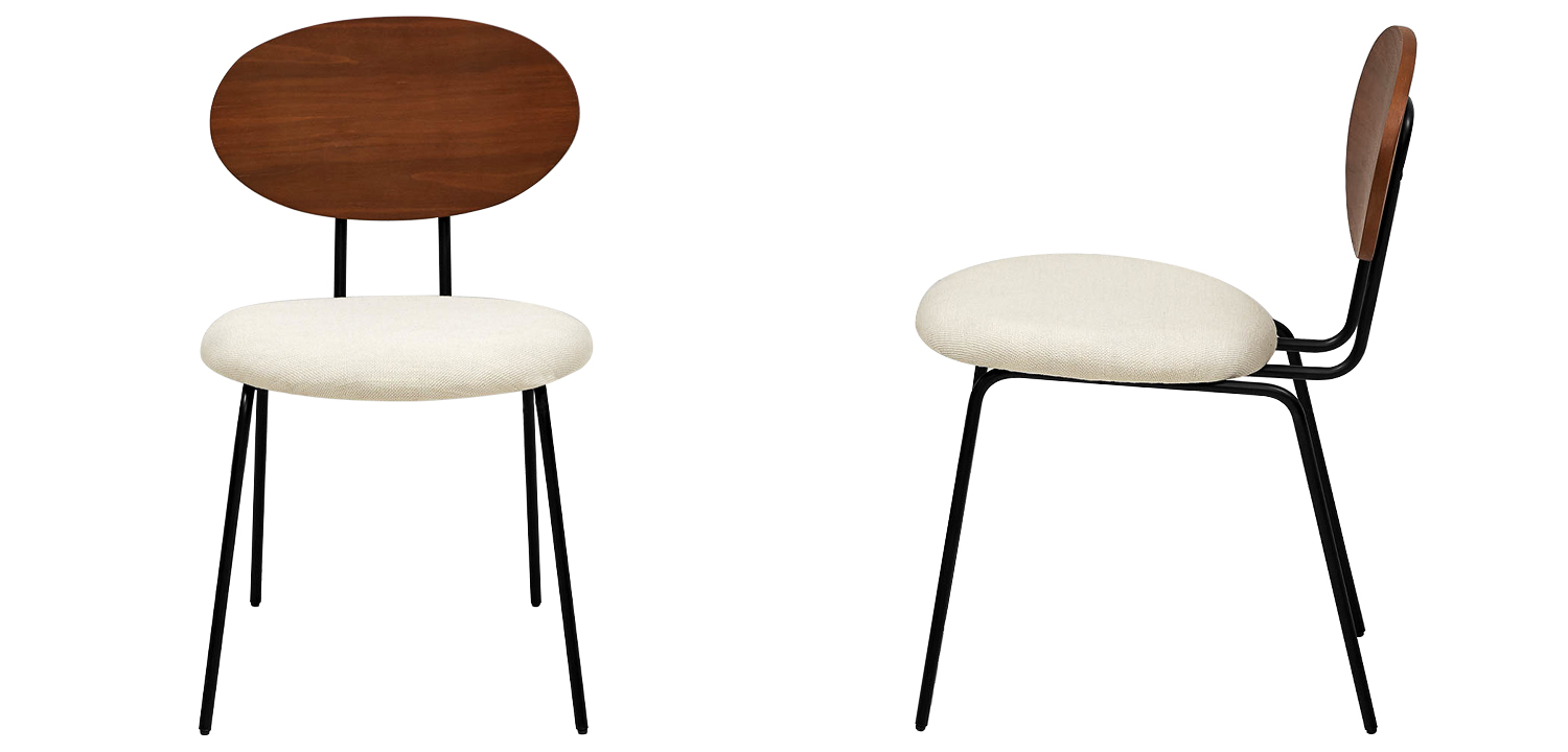 Стул на металлических ножках с деревянной спинкой Ram Loft Chair - фото