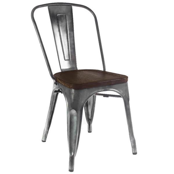   Tolix Chair Wood Zinc    -- | Loft Concept 
