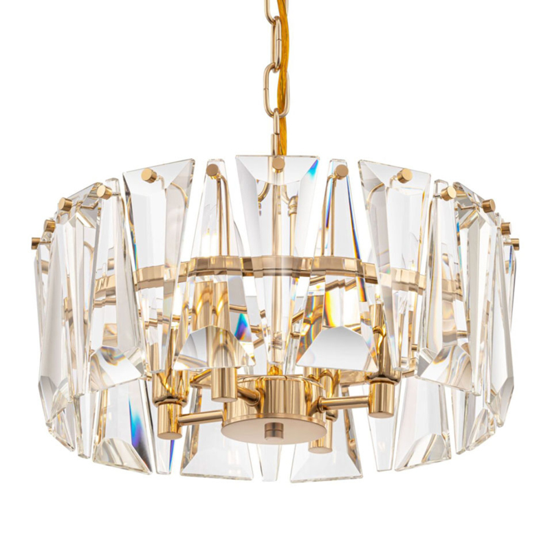  Ruby Crystal Chandelier Gold 38      -- | Loft Concept 