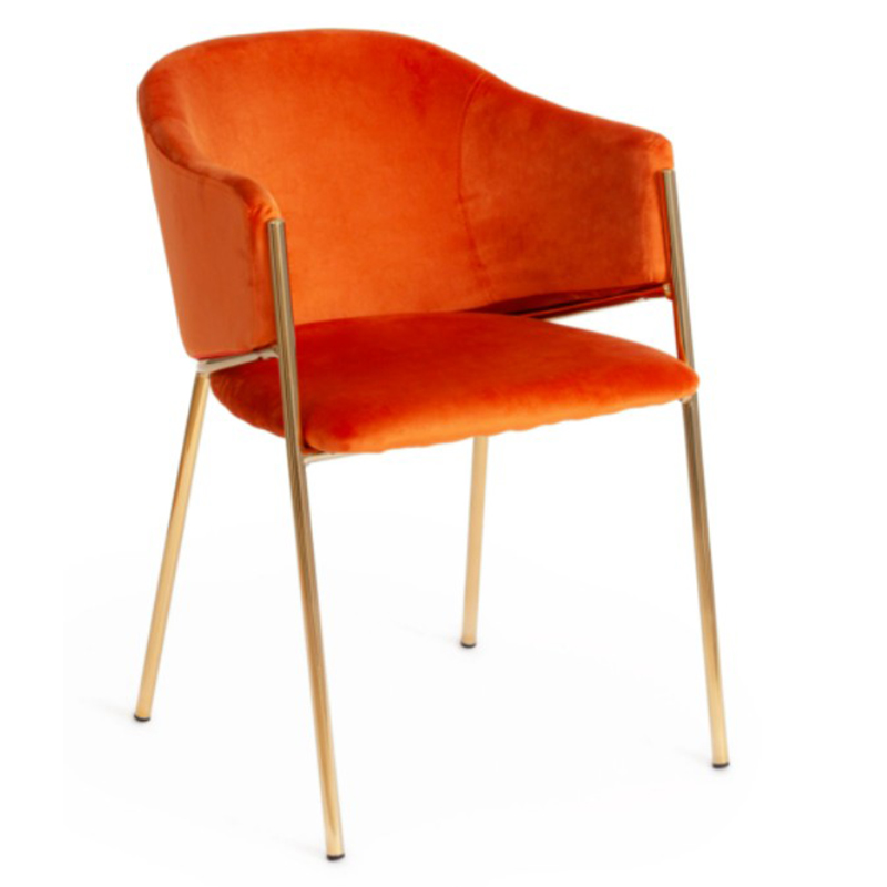  Faisal Orange Velvet Chair     -- | Loft Concept 