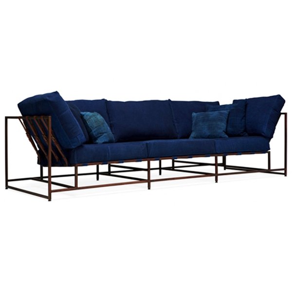 Диван Kenn X Miller sofa Indigo and copper denim Индиго в Ростове-на-Дону | Loft Concept 