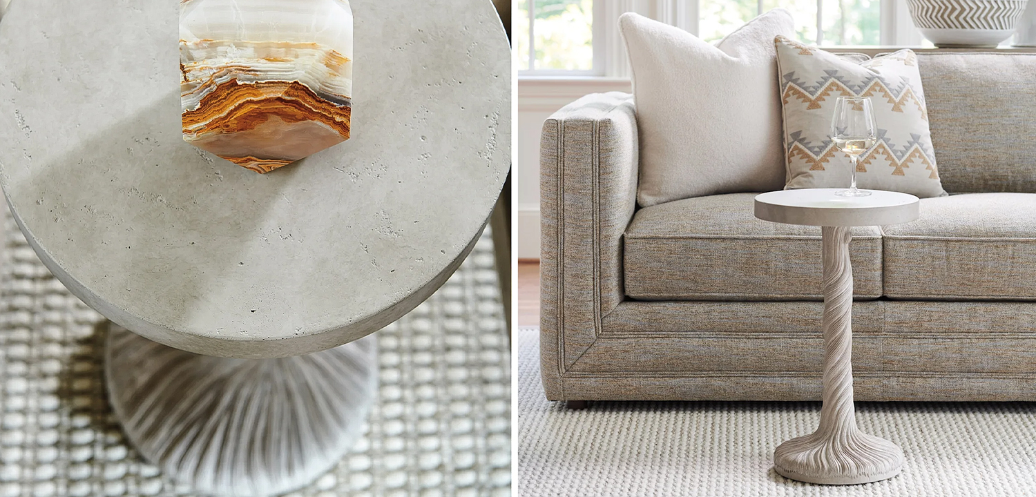 Приставной стол Barclay Butera Malibu Saddle Peak Round Accent Table - фото №1