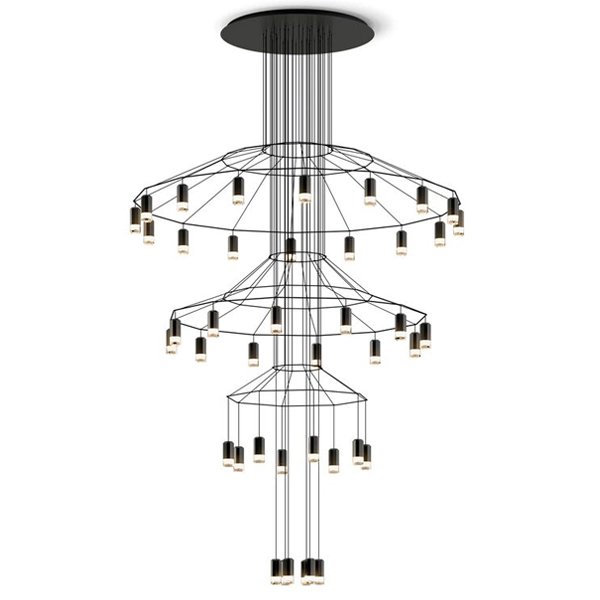  Vibia Wireflow Chandelier 0378 LED Suspension 42 lamp   -- | Loft Concept 