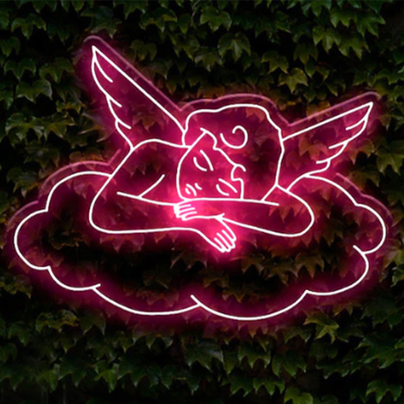    Sleeping Angel Neon Wall Lamp     -- | Loft Concept 
