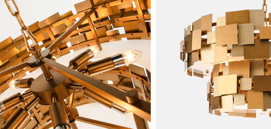 Люстра Gold Plate Chandelier 8 Люстра Gold Plate Chandelier 8 - Loft-Concept в Ростове-на-Дону