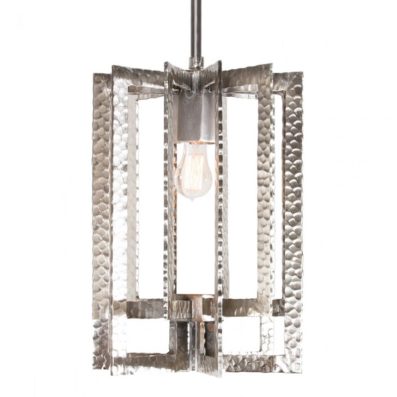   Textured Cage Pendant Lamp silver   -- | Loft Concept 