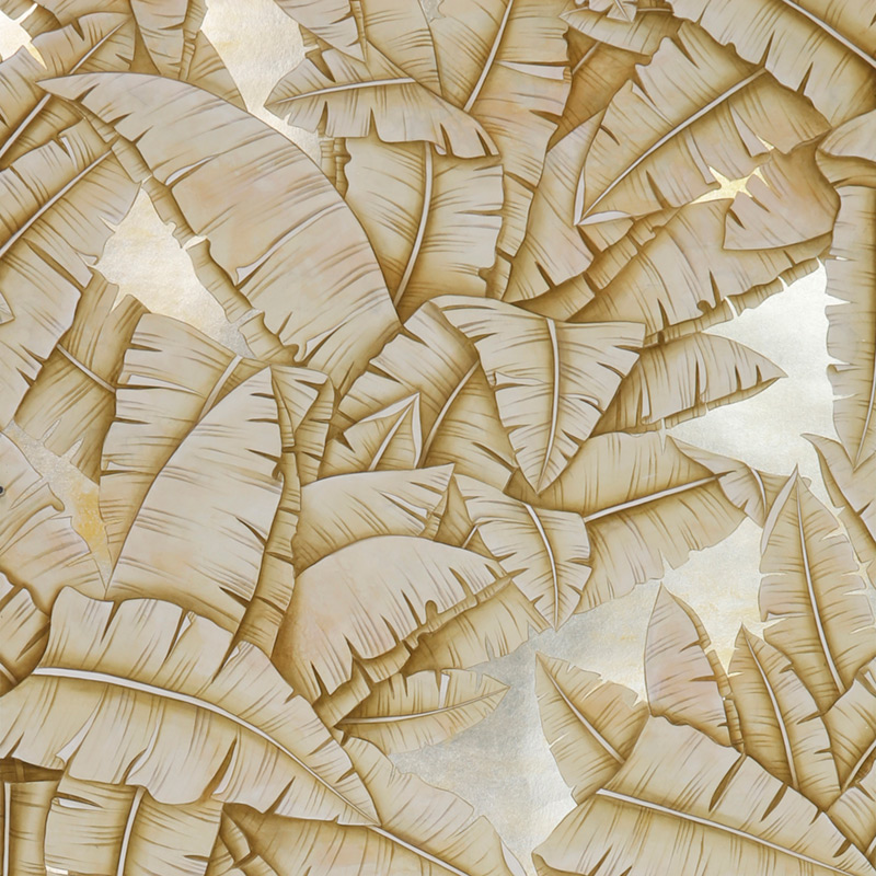    Palms Sand on Tarnished Silver gilded paper with nickel pearlescent antiquing   -- | Loft Concept 