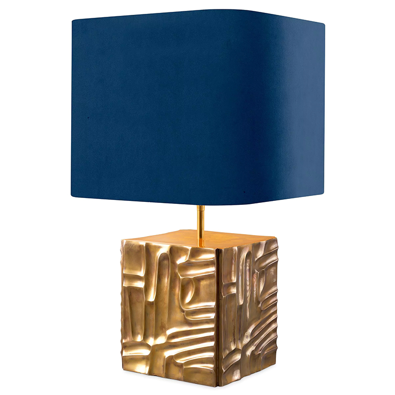   Eichholtz Table Lamp Oregon Blue Velvet    -- | Loft Concept 
