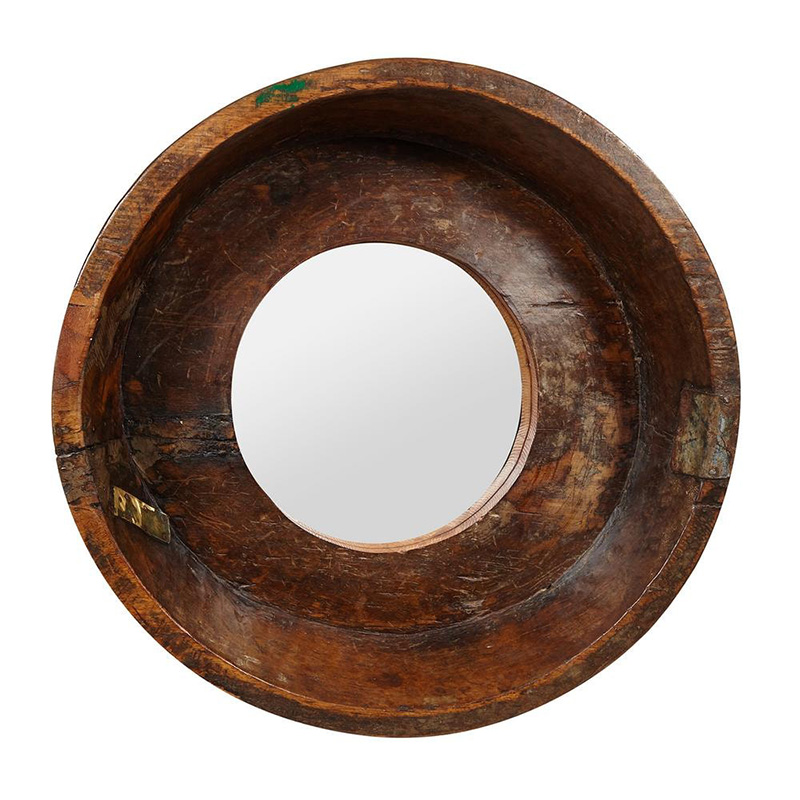  Antique Indian Mango Wood Mirror   -- | Loft Concept 