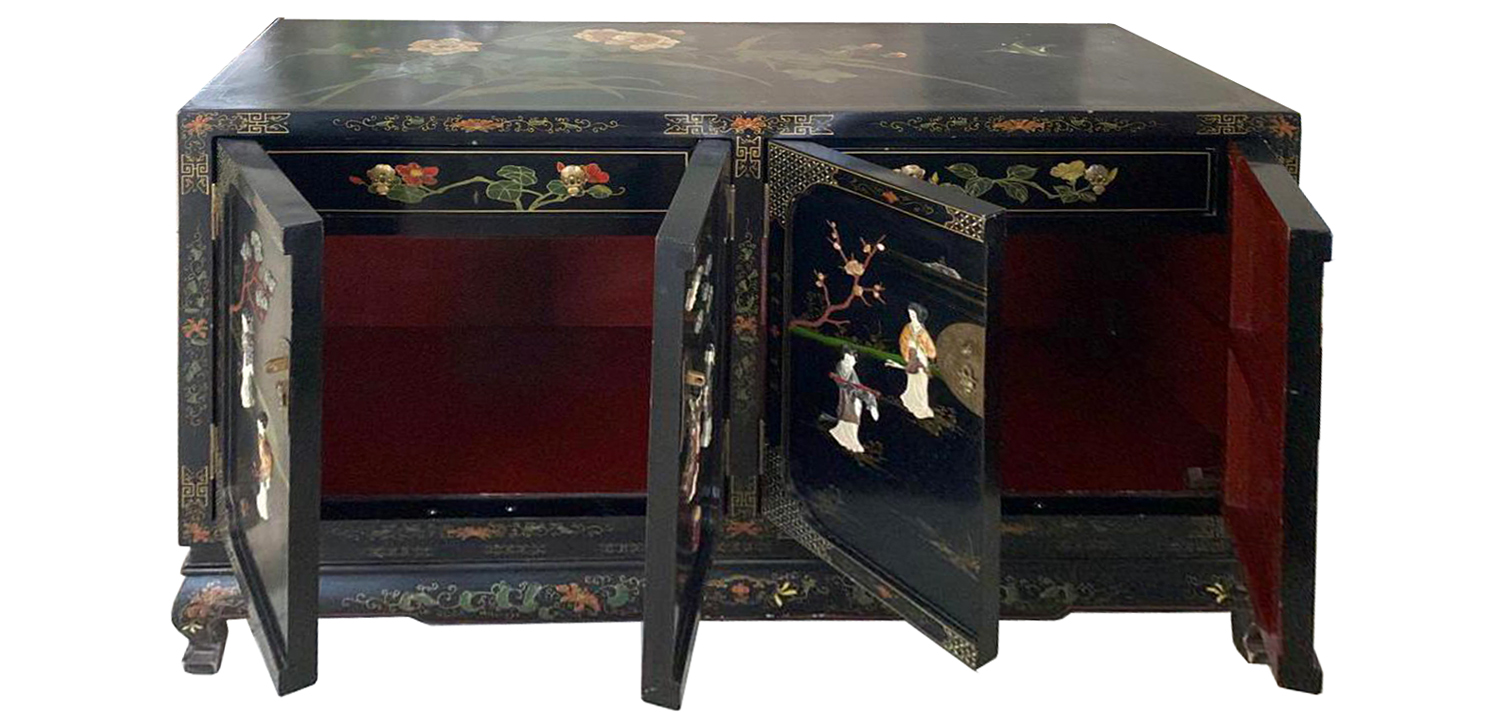 Антикварный Китайский комод с инкрустащией stroll - фото №2