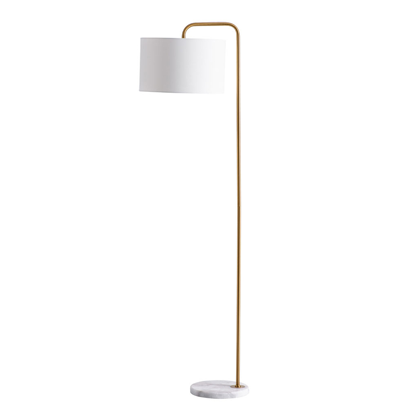 Торшер Randers Floor Lamp Белый Золотой в Ростове-на-Дону | Loft Concept 