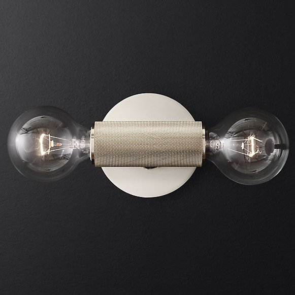  RH Utilitaire Inline Sconce Silver   -- | Loft Concept 