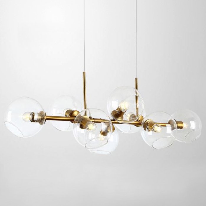  Staggered Glass Chandelier 8     -- | Loft Concept 