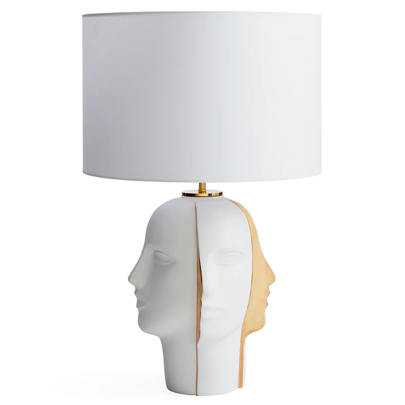 Настольная лампа ATLAS SPLIT TABLE LAMP Глянцевое золото Белый в Ростове-на-Дону | Loft Concept 