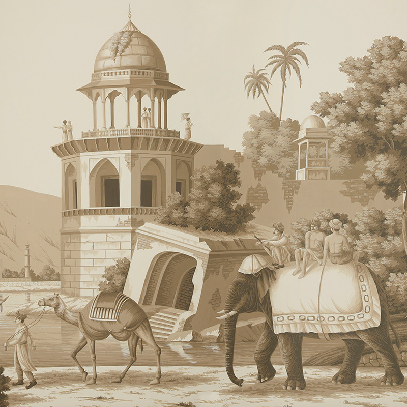    Early Views of India Sepia on scenic paper   -- | Loft Concept 