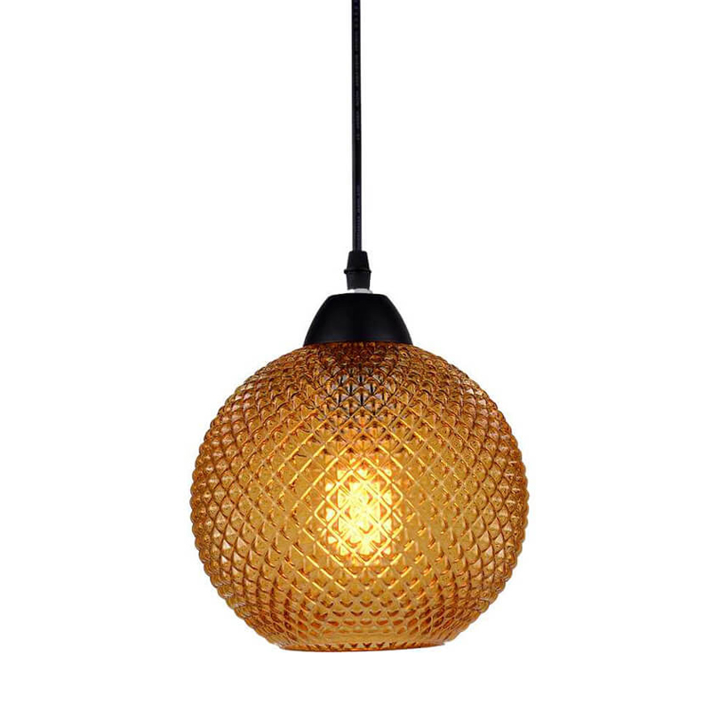   Crystal Galaxy Ball amber glass   (Amber)  -- | Loft Concept 