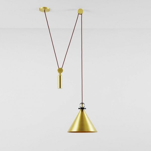   Shape up Pendant Cone Brass   -- | Loft Concept 