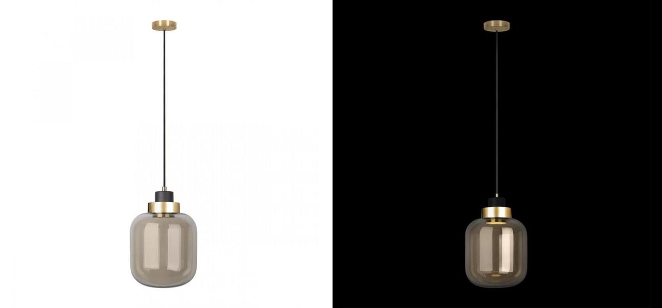 Подвесной светильник Light Vessel Янтарное стекло диаметр 18 - фото №1