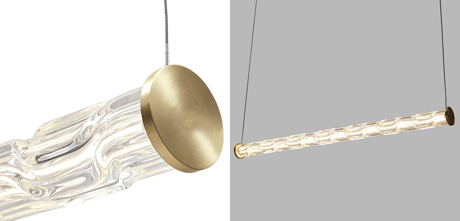 Линейный подвесной светильник Storey Glass Hanging Lamp - фото