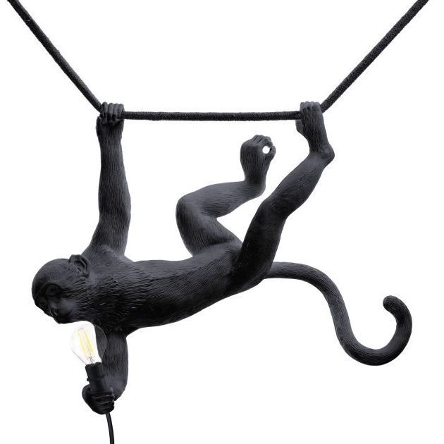   Seletti The Monkey Lamp Swing Black   -- | Loft Concept 
