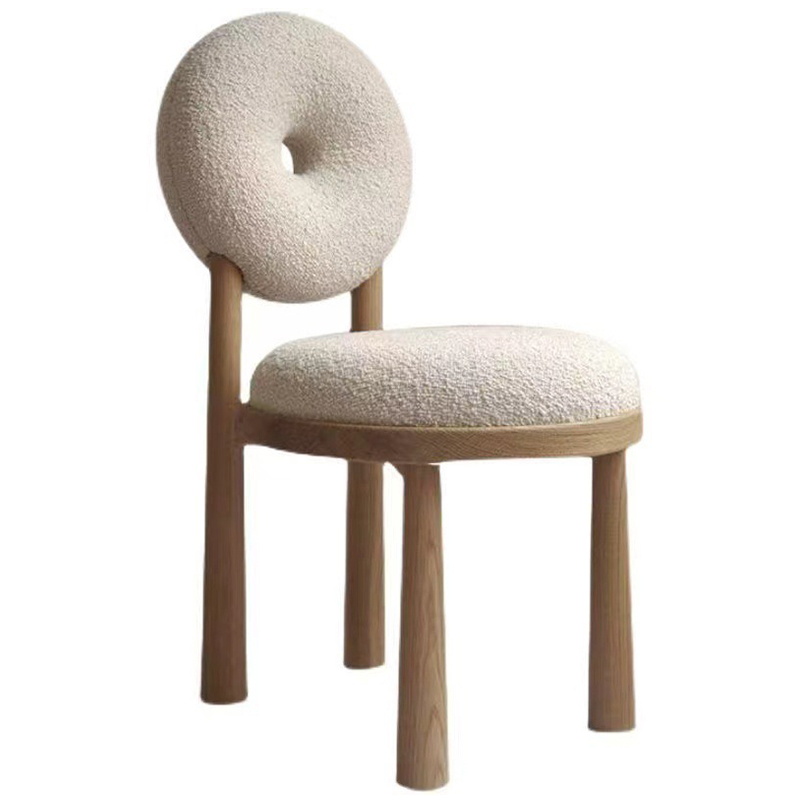 Стул Bagel Boucle Chair Бежевый Древесина в Ростове-на-Дону | Loft Concept 