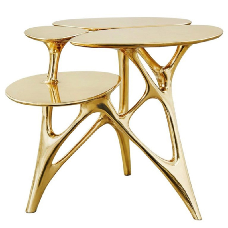    Lotus Small Side Table or End Table Brass by Zhipeng Tan   -- | Loft Concept 