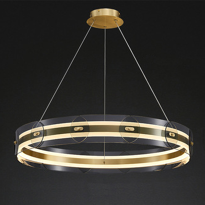  Gold ring horizontal chandelier    -- | Loft Concept 