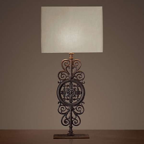   RH Parisian Iron Gate Table Lamp   -- | Loft Concept 