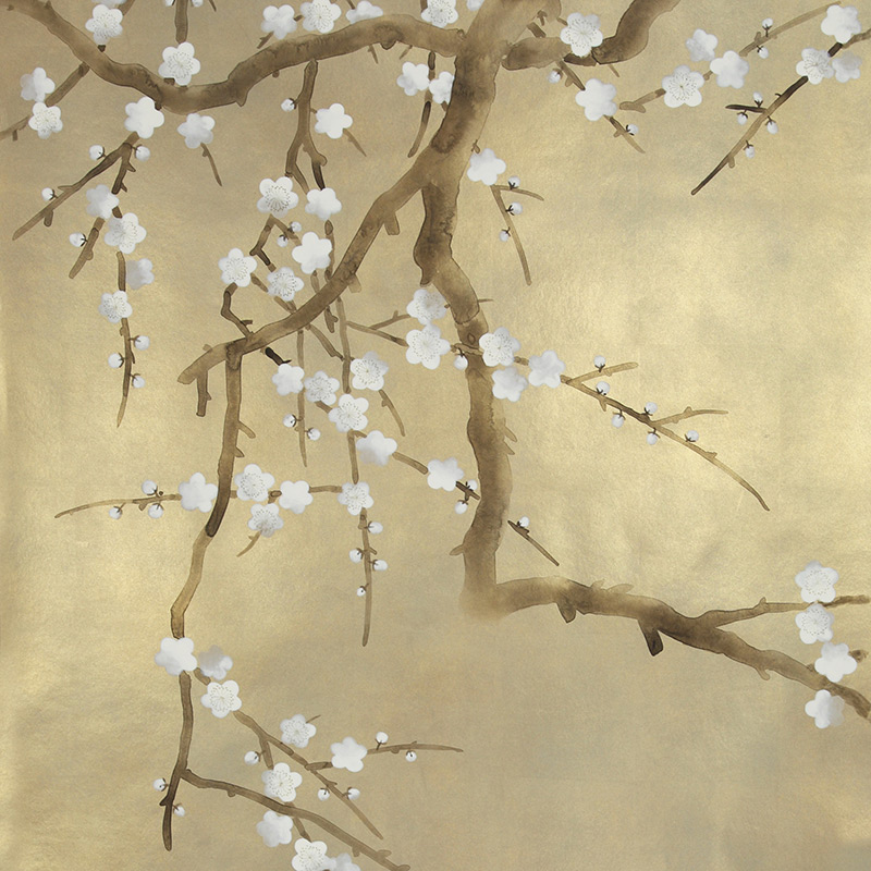    Plum Blossom Colourway SC-231 on Krugerrand gilded paper   -- | Loft Concept 